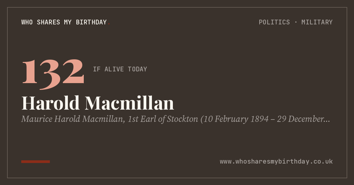 Harold Macmillan