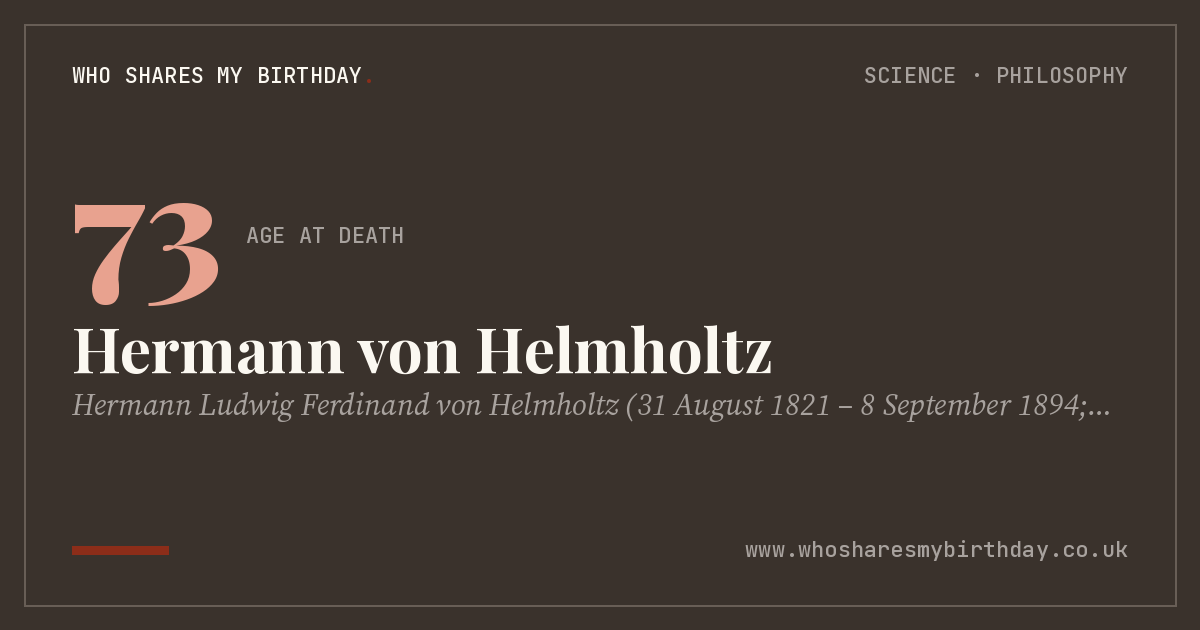 Hermann von Helmholtz