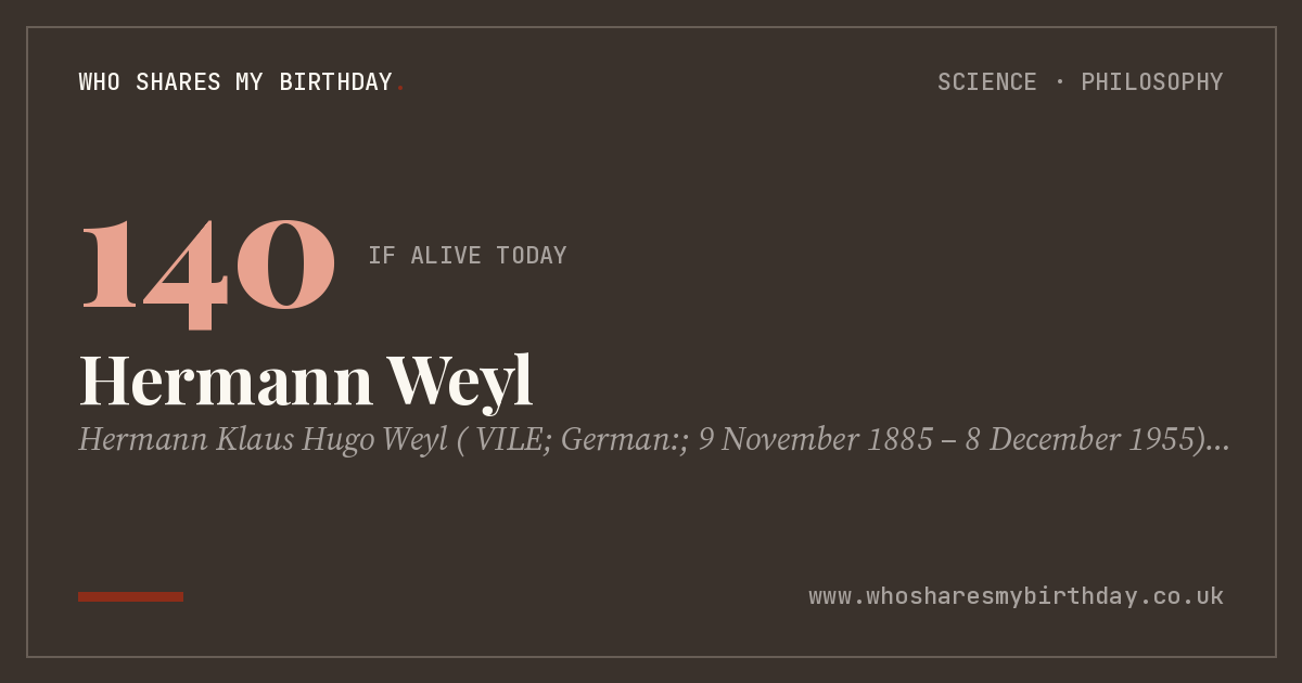 Hermann Weyl