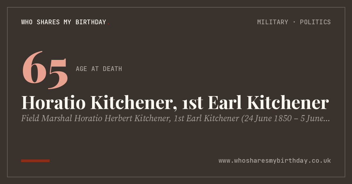 Horatio Kitchener, 1st Earl Kitchener