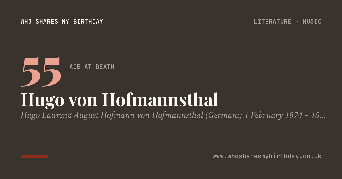 Hugo von Hofmannsthal