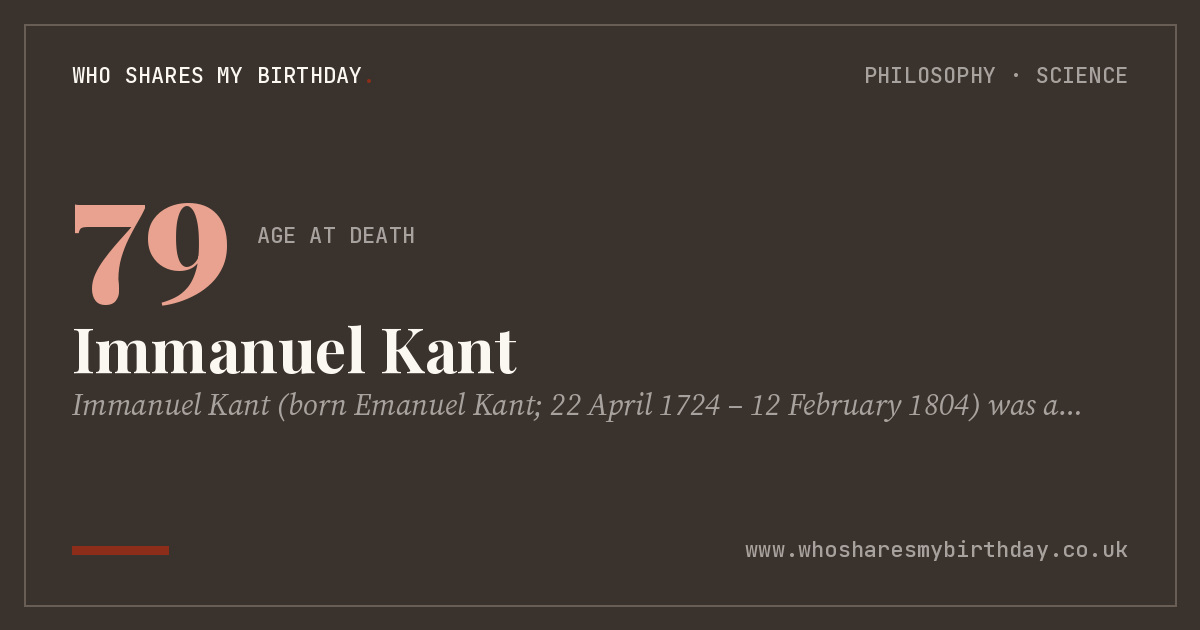 Immanuel Kant