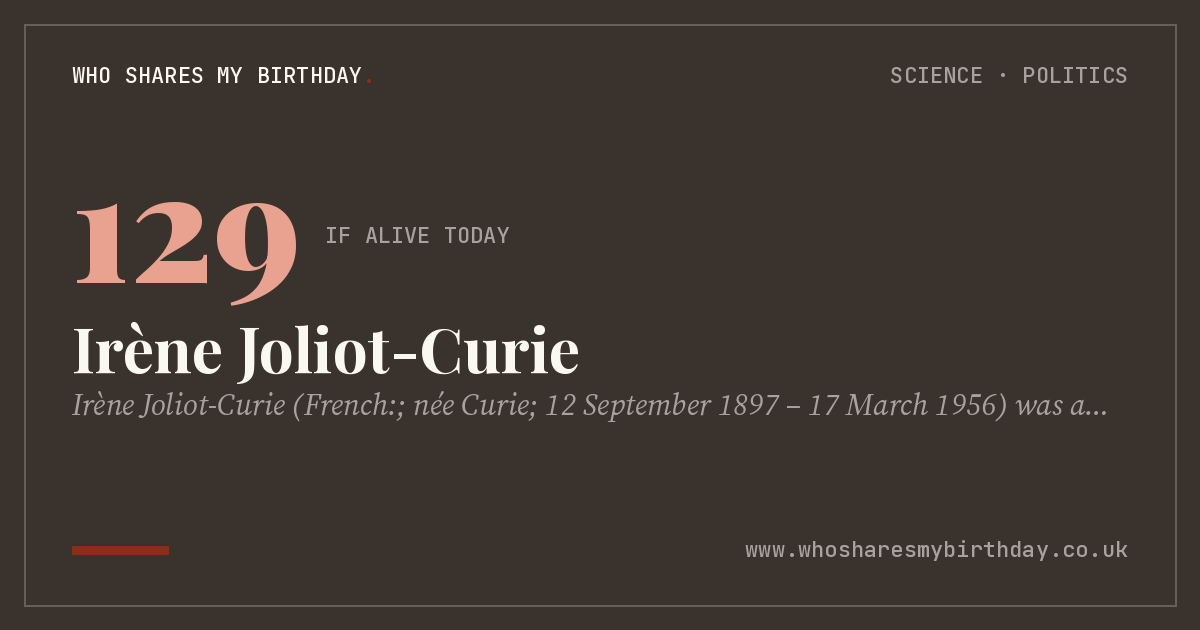 Irène Joliot-Curie