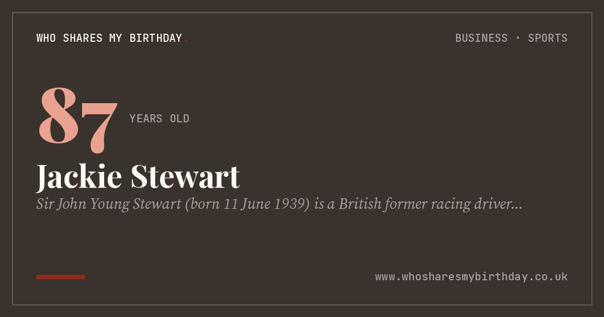 Jackie Stewart