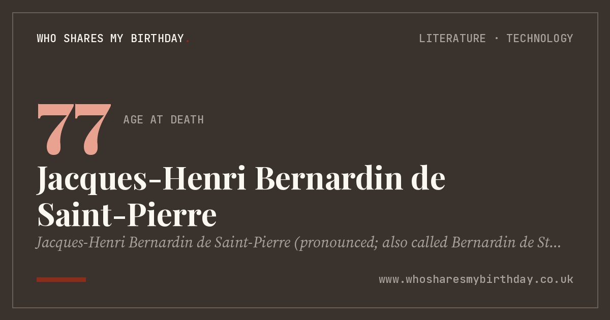 Jacques-Henri Bernardin de Saint-Pierre