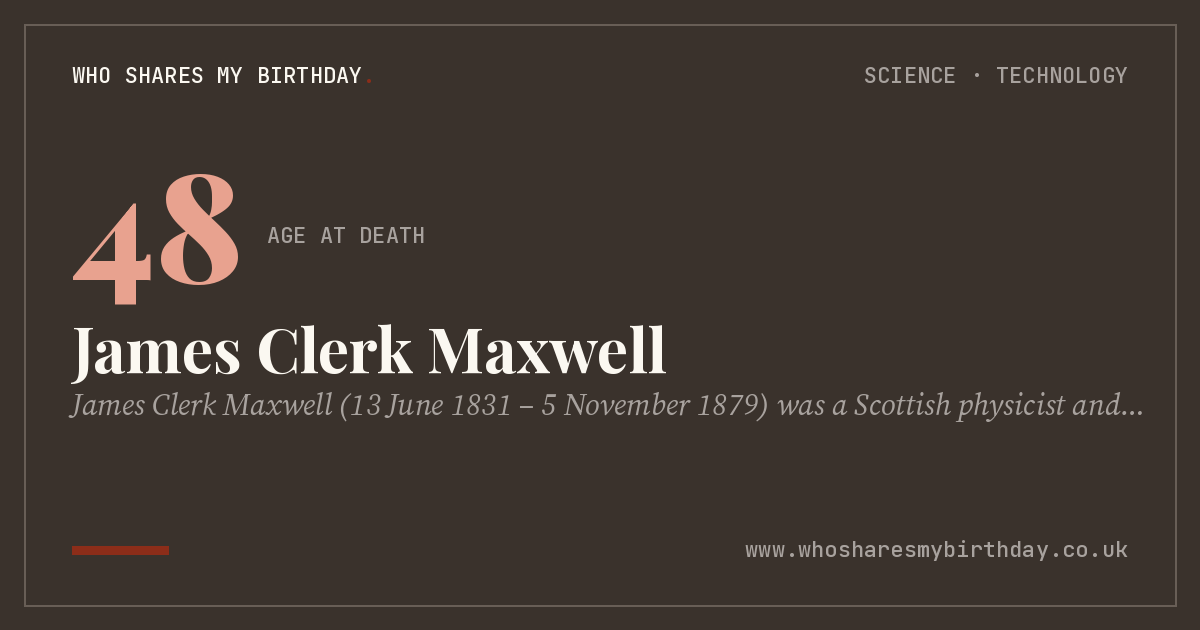 James Clerk Maxwell
