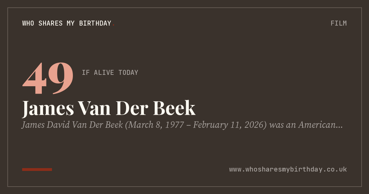 James Van Der Beek