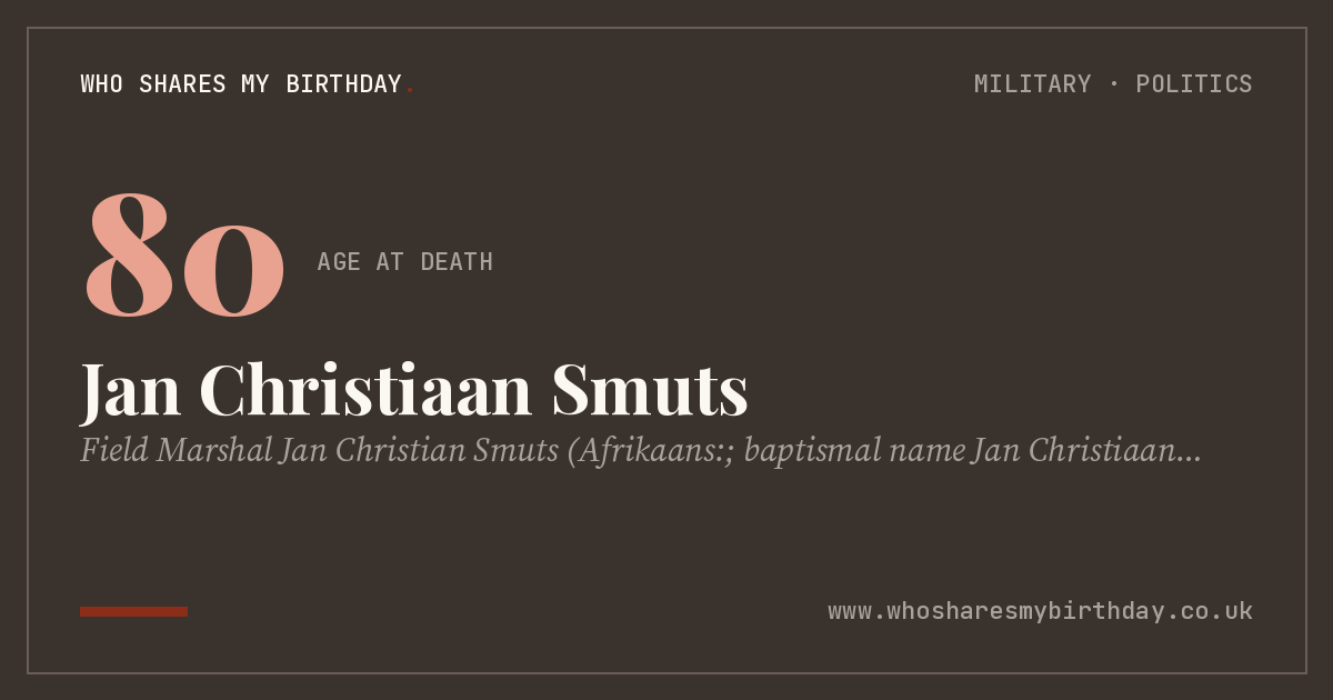 Jan Christiaan Smuts