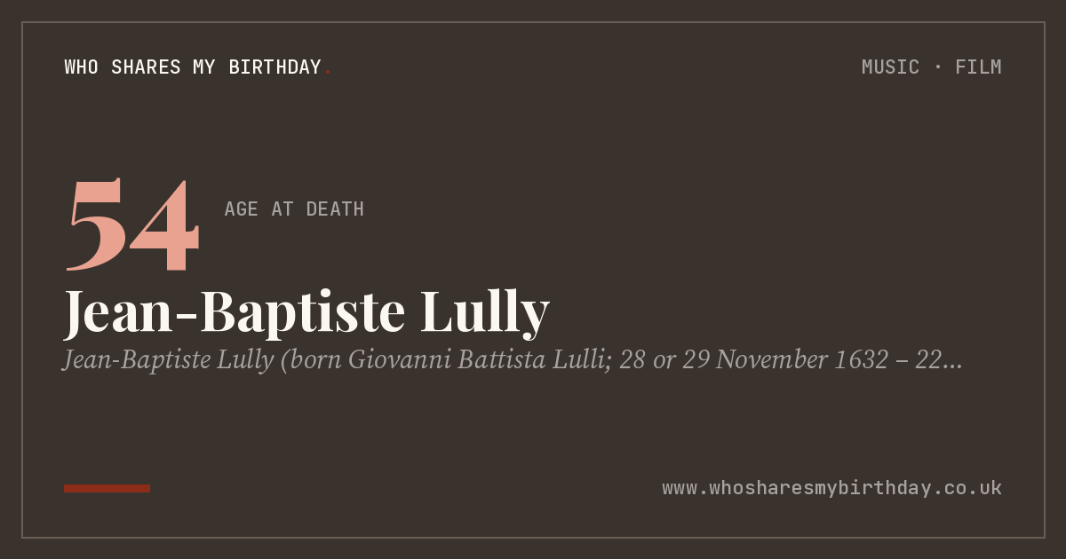 Jean-Baptiste Lully