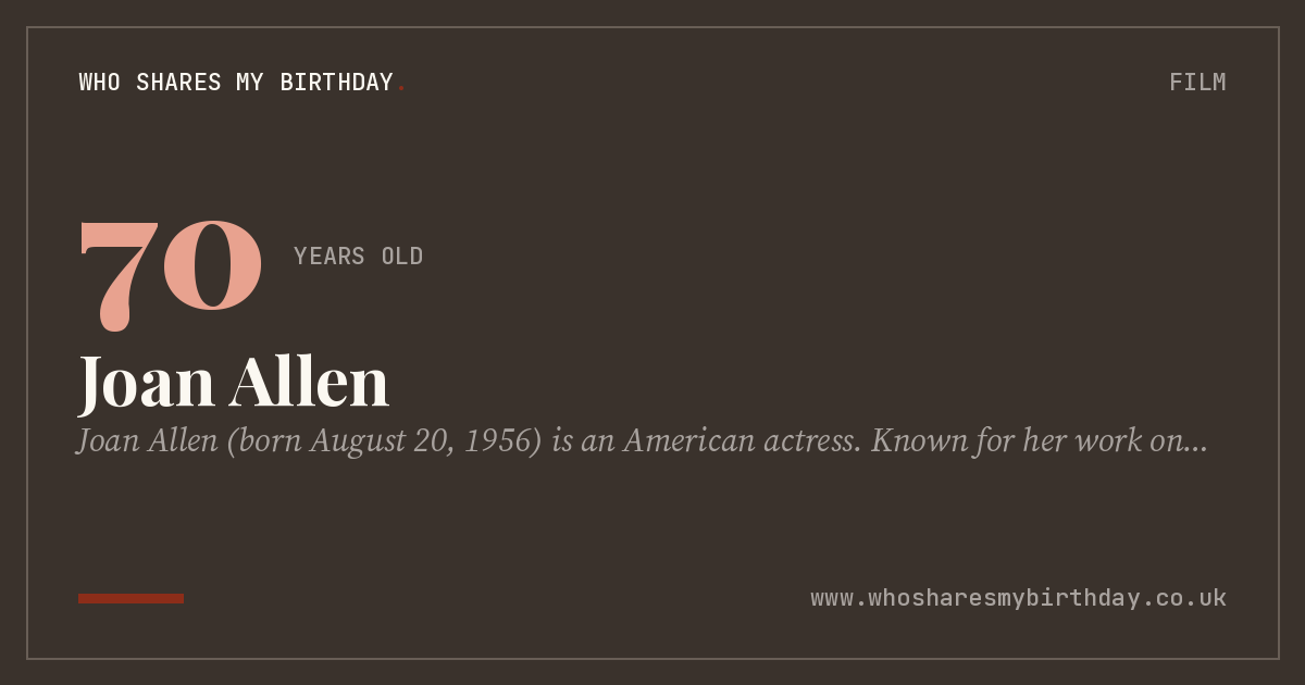 Joan Allen