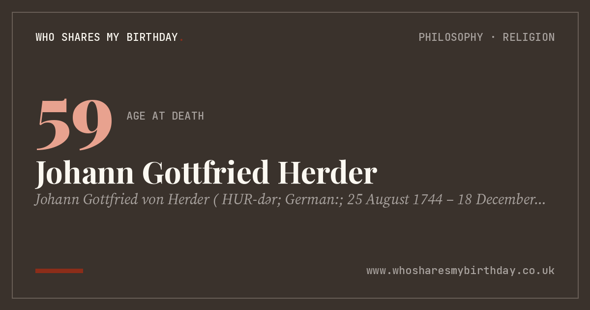 Johann Gottfried Herder