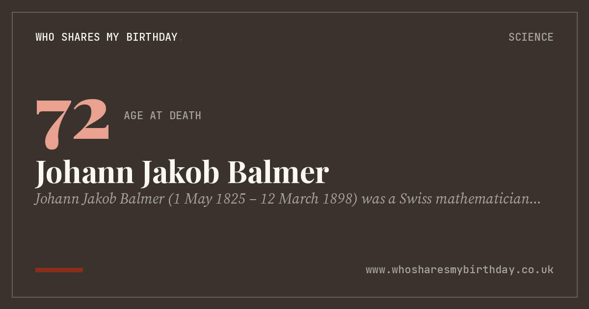 Johann Jakob Balmer