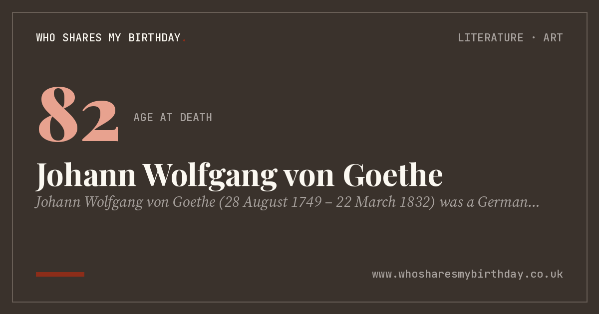 Johann Wolfgang von Goethe