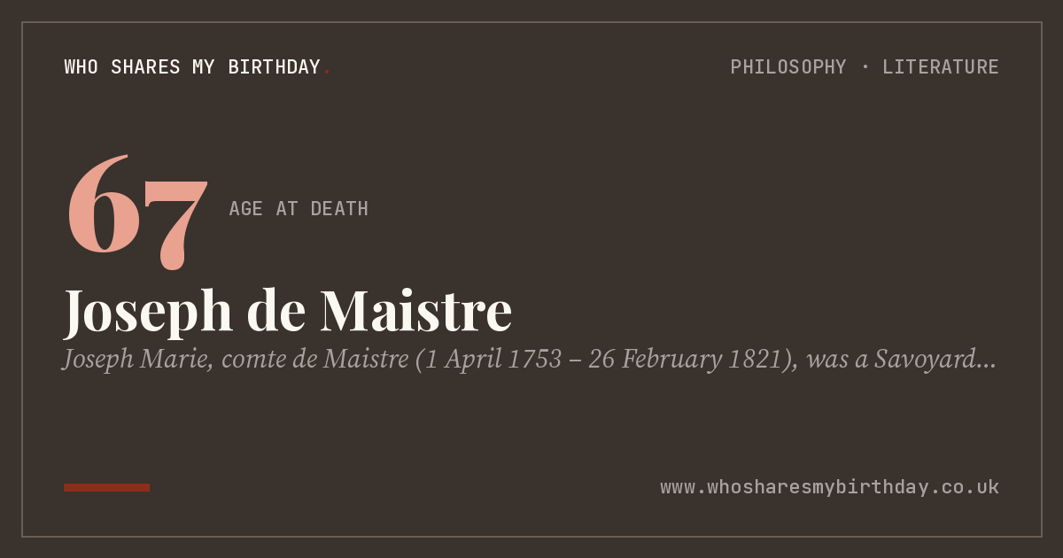 Joseph de Maistre