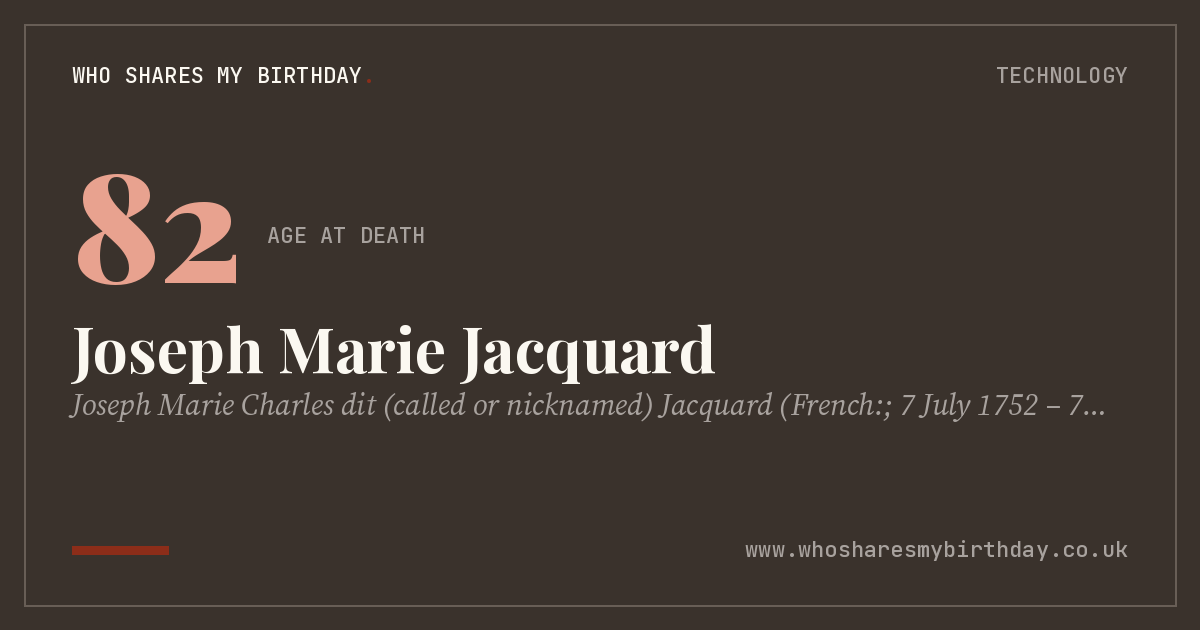 Joseph Marie Jacquard