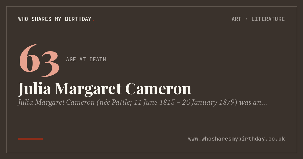 Julia Margaret Cameron