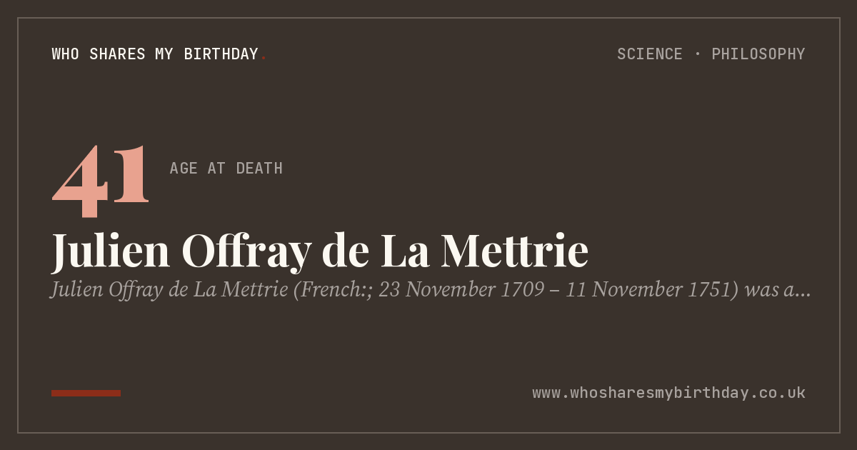 Julien Offray de La Mettrie