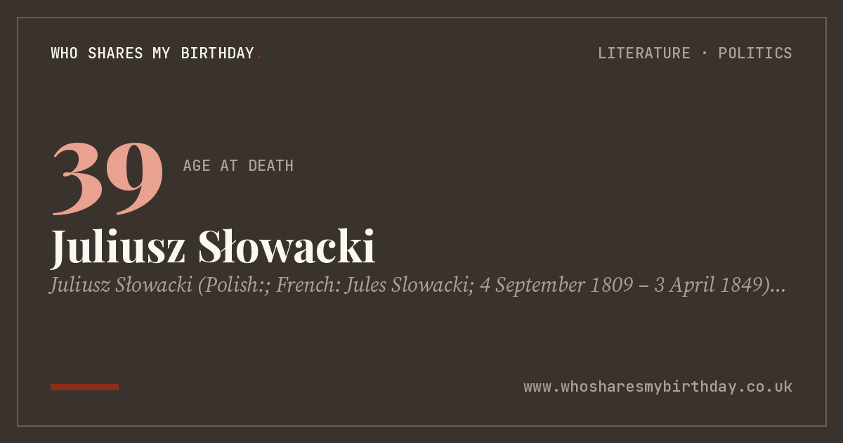 Juliusz Słowacki