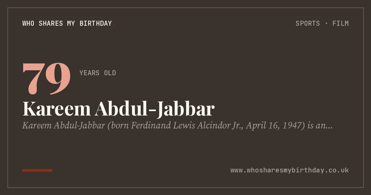 Kareem Abdul-Jabbar