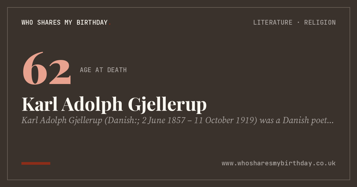 Karl Adolph Gjellerup