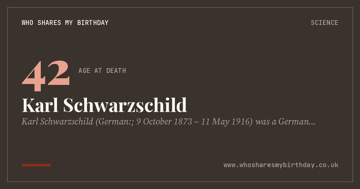 Karl Schwarzschild
