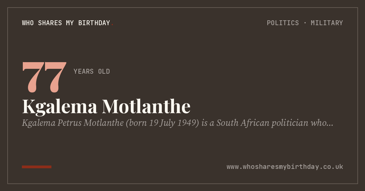 Kgalema Motlanthe