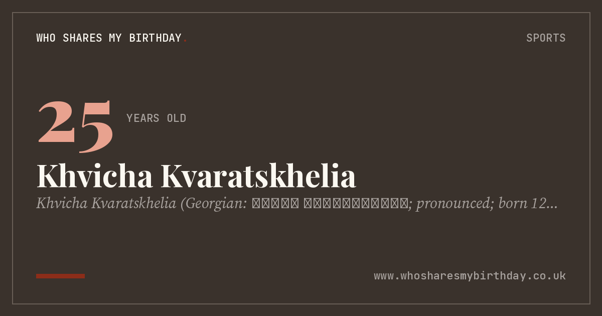 Khvicha Kvaratskhelia