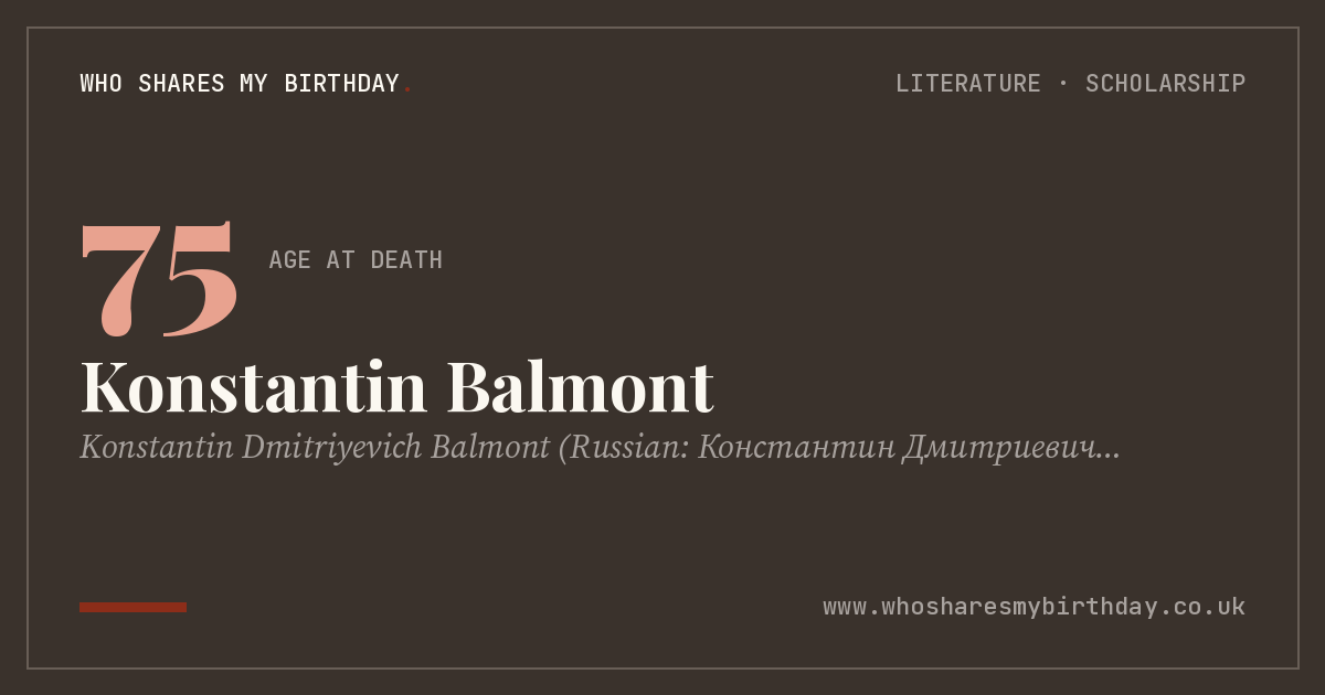 Konstantin Balmont