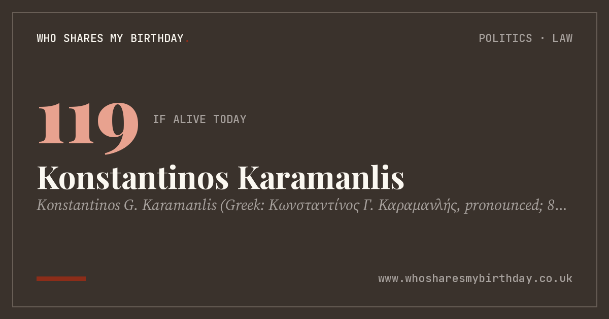 Konstantinos Karamanlis