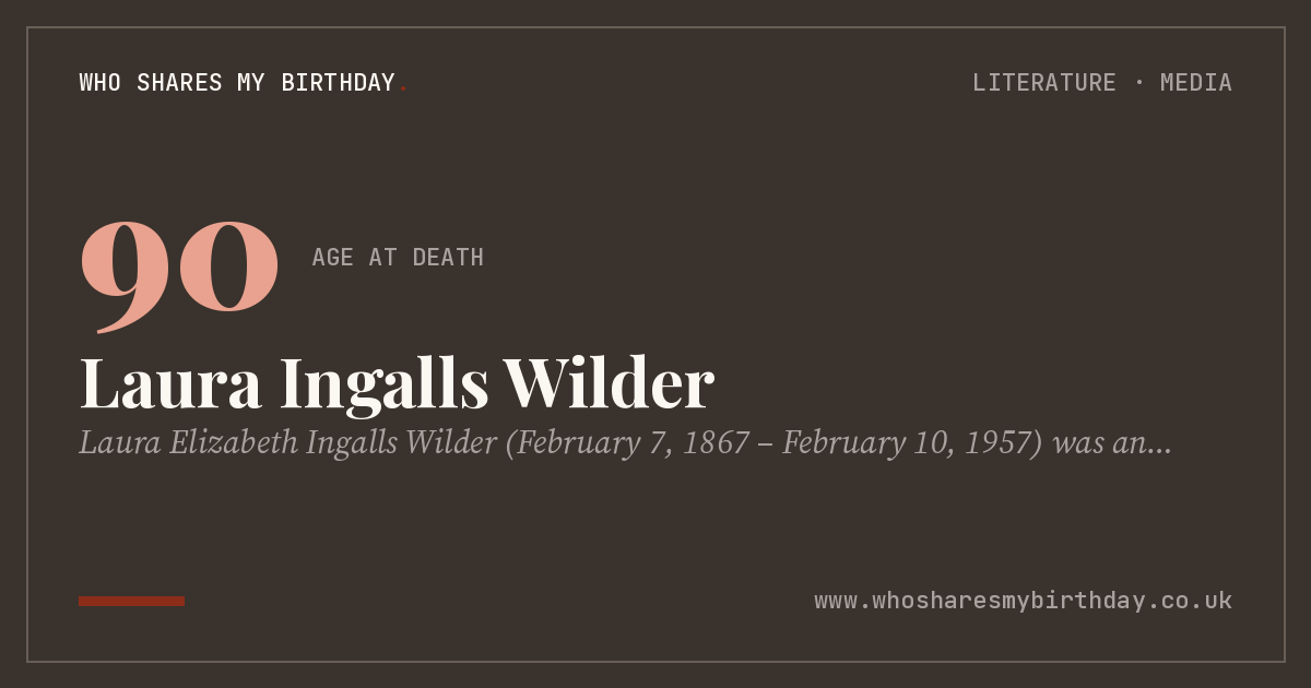 Laura Ingalls Wilder