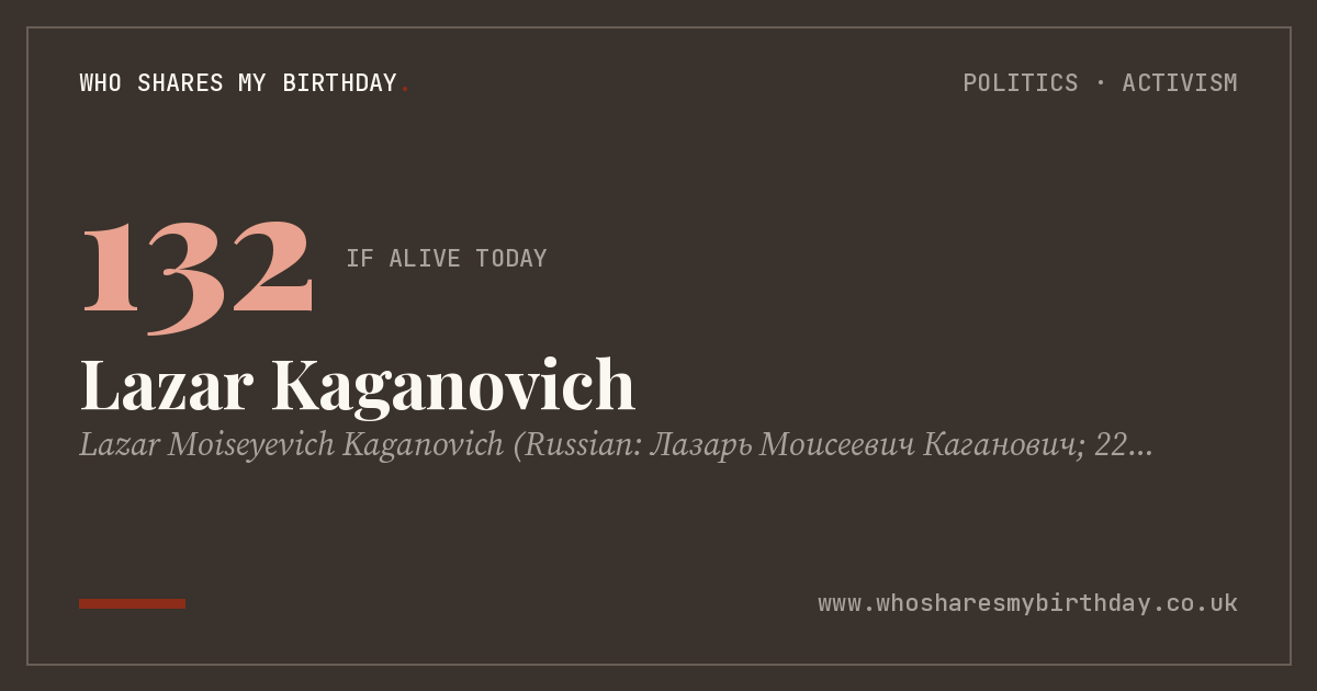 Lazar Kaganovich