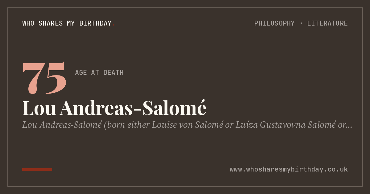 Lou Andreas-Salomé