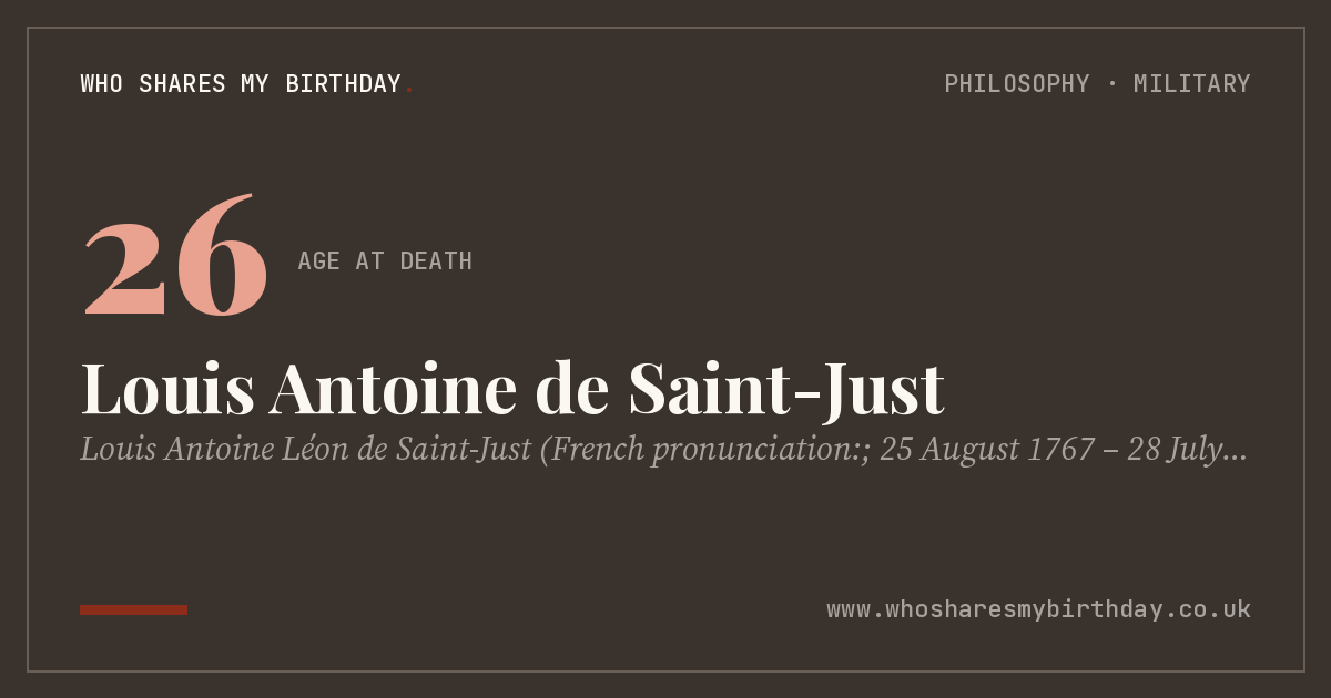 Louis Antoine de Saint-Just