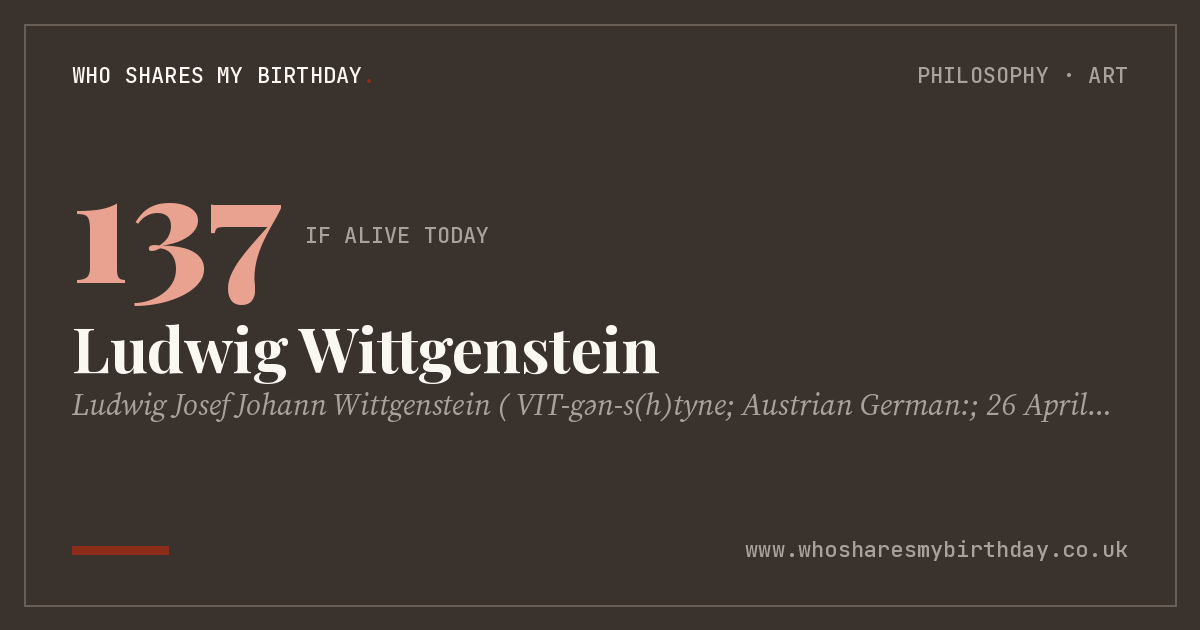 Ludwig Wittgenstein