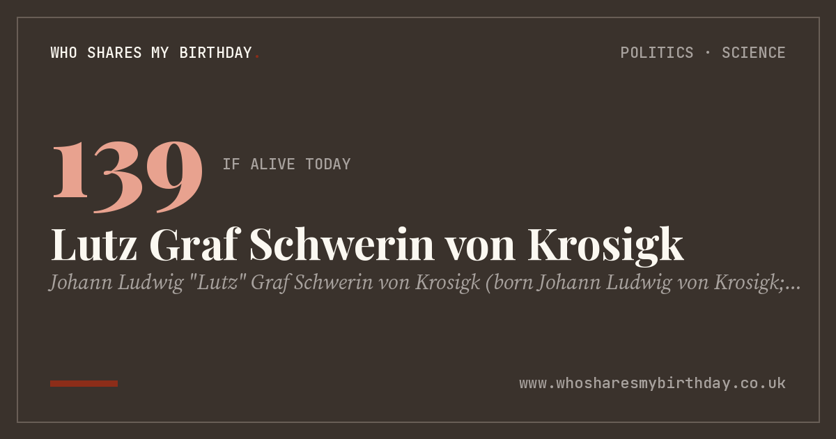 Lutz Graf Schwerin von Krosigk