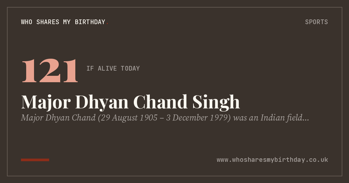 Major Dhyan Chand Singh