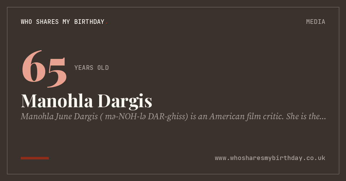 Manohla Dargis