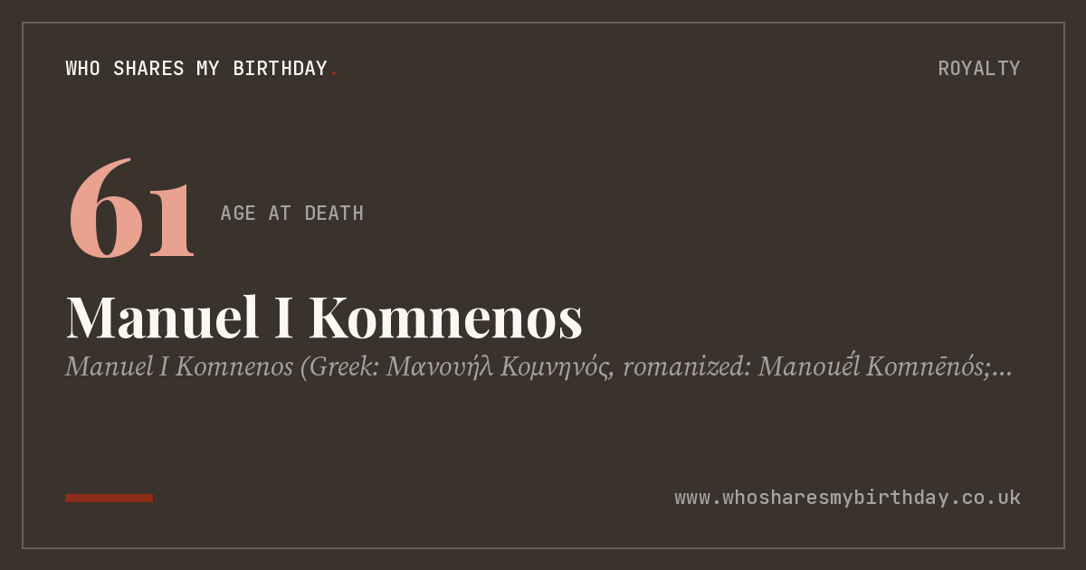 Manuel I Komnenos