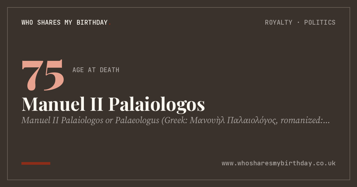 Manuel II Palaiologos