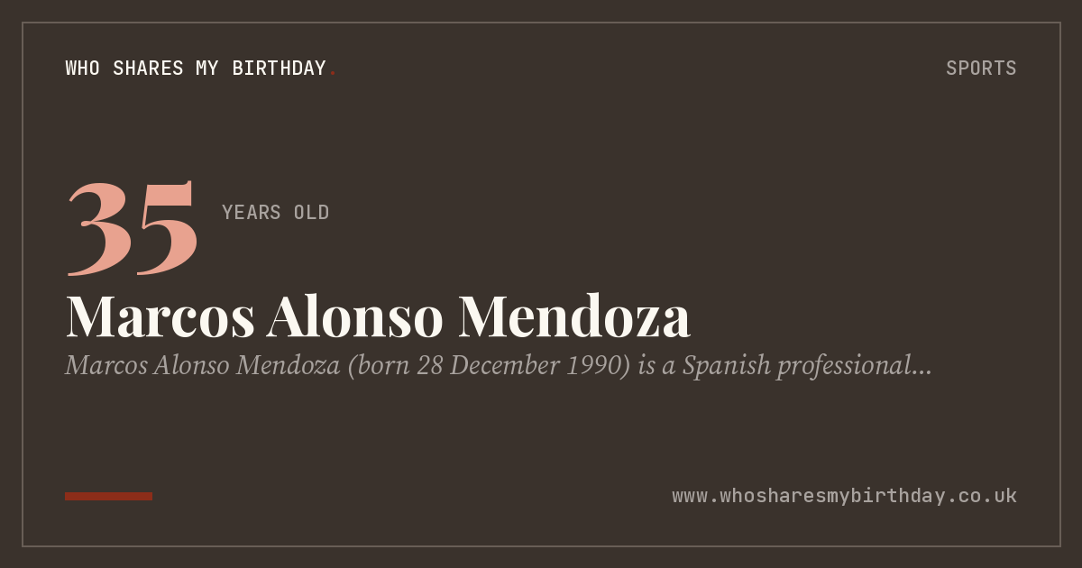 Marcos Alonso Mendoza