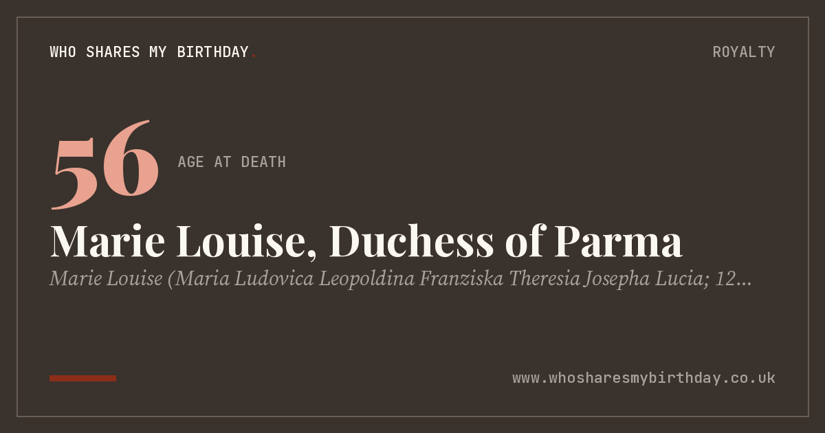 Marie Louise, Duchess of Parma