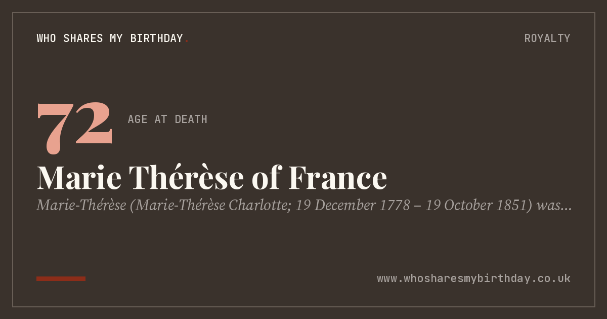 Marie Thérèse of France