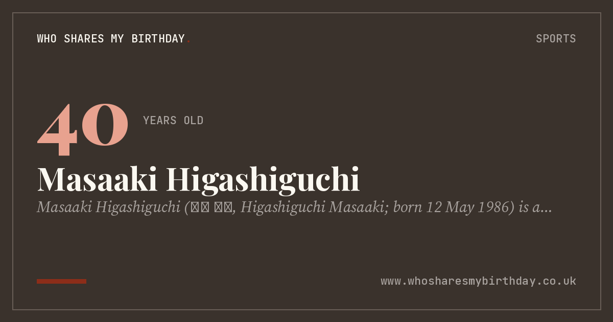 Masaaki Higashiguchi