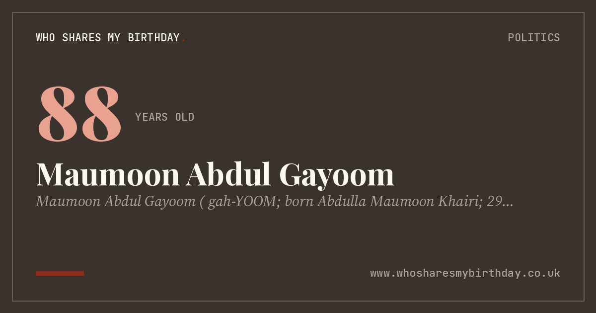 Maumoon Abdul Gayoom