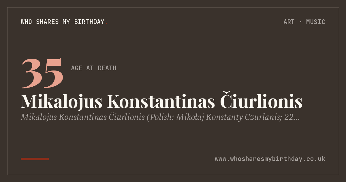 Mikalojus Konstantinas Čiurlionis