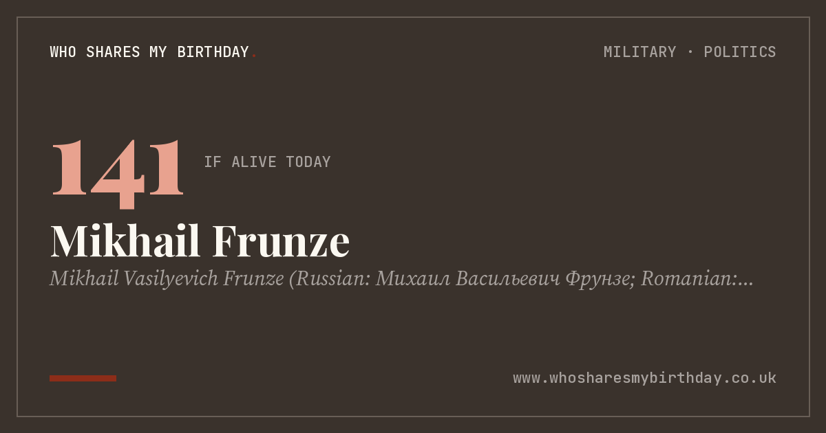 Mikhail Frunze