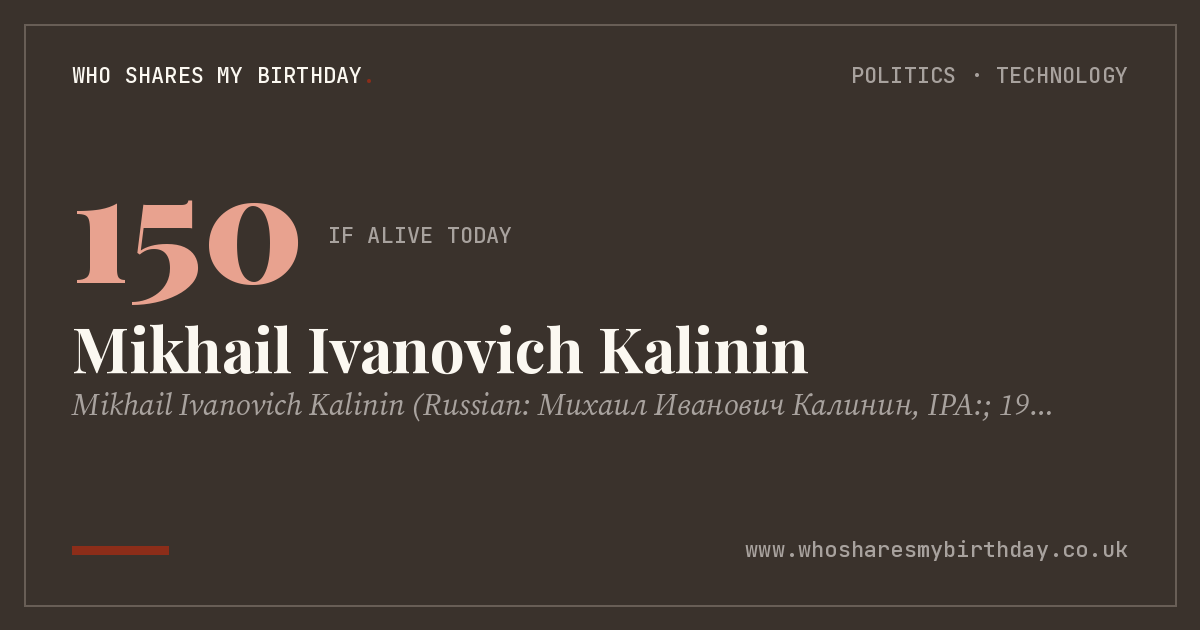 Mikhail Ivanovich Kalinin