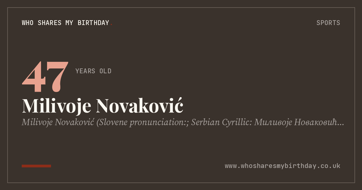 Milivoje Novaković