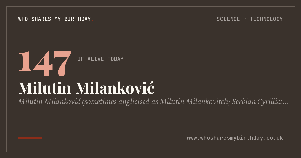 Milutin Milanković