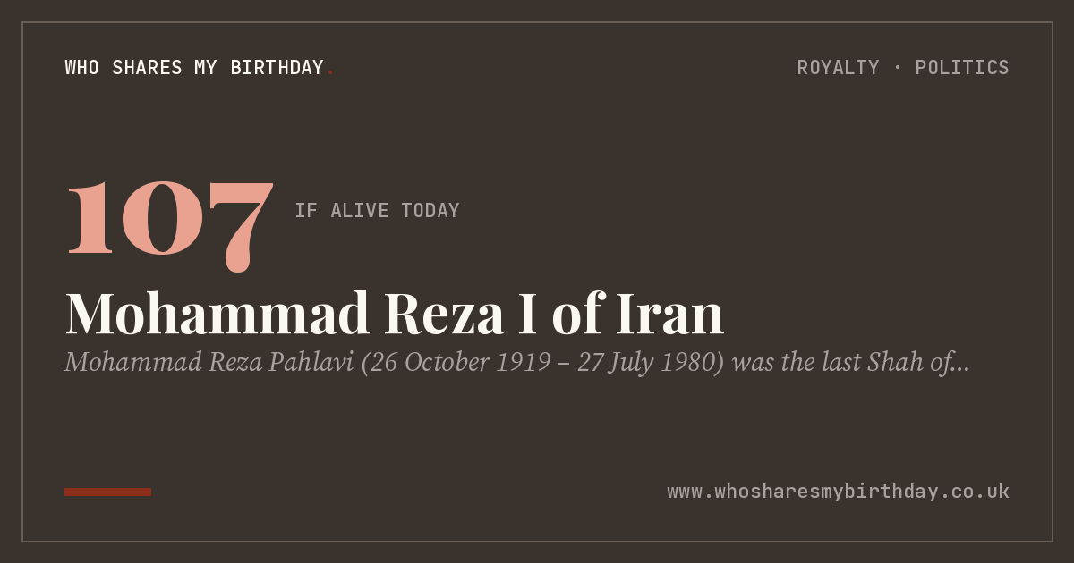 Mohammad Reza I of Iran